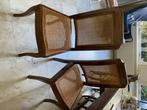 Webbing eetkamerstoelen met Weens vlechtwerk. Zeer Solide, Huis en Inrichting, Stoelen, Ophalen, Riet of Rotan, Gebruikt, Bruin