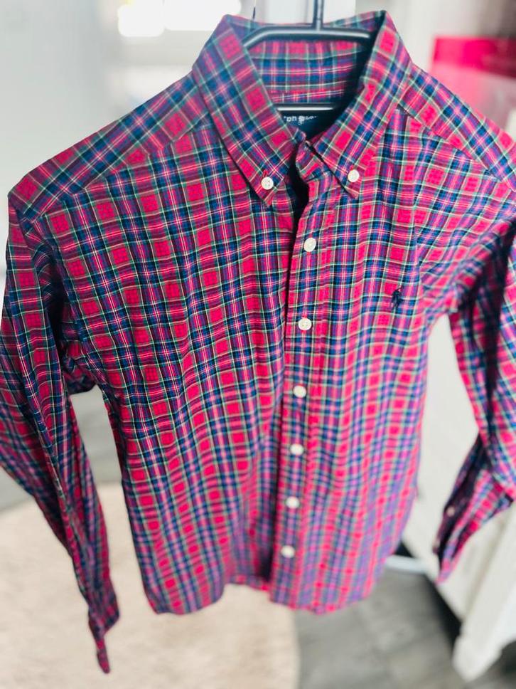 Ralph Lauren Ruit Overhemd Maat S, Kinderen en Baby's, Kinderkleding | Maat 152, Jongen, Overhemd of Blouse, Ophalen of Verzenden