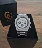 GG Luxe heren horloge NIEUW stainless steel, Ophalen of Verzenden, Waterdicht, Nieuw, Zilver