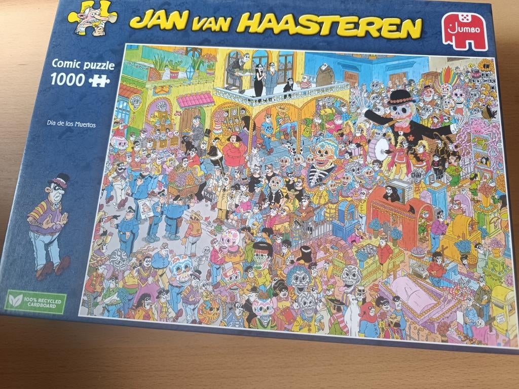 Jan van Haasteren, Dia de los Muertos, Ophalen, 500 t/m 1500 stukjes, Zo goed als nieuw