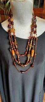 Vintage Art deco ketting, Tsjechië, glasfolie en aurora.., Sieraden, Tassen en Uiterlijk, Antieke sieraden, Ophalen of Verzenden
