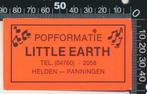 Sticker: Popformatie Little Earth - Helden Panningen, Ophalen of Verzenden, Zo goed als nieuw, Bedrijf of Vereniging