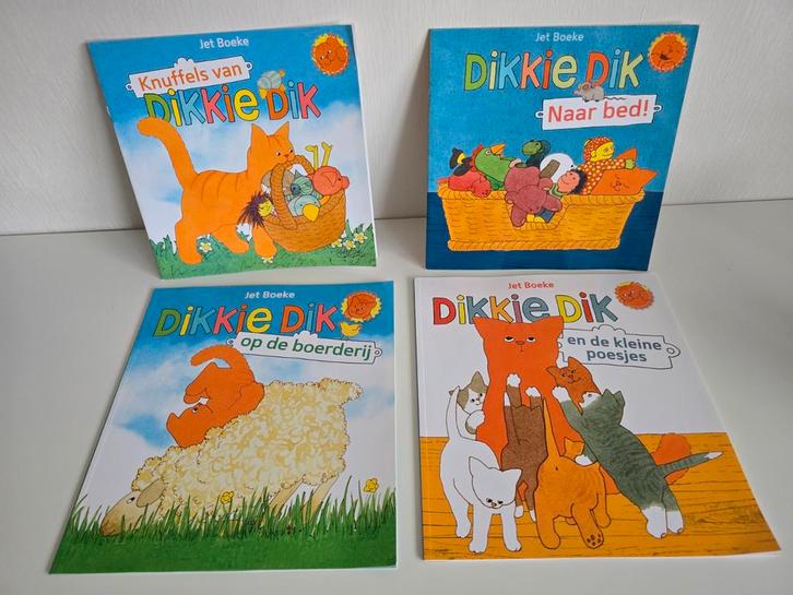 Dikkie Dik Boeken Set - 4 stuks, zachte kaft, Boeken, Kinderboeken | Baby's en Peuters, Gelezen, Ophalen