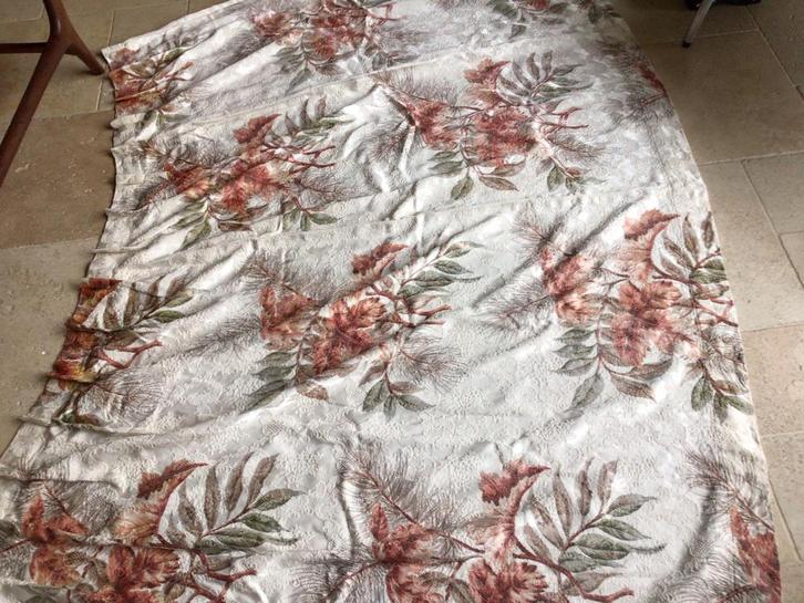 Vintage jaquard gewoven gordijn, kastange., Huis en Inrichting, Stoffering | Gordijnen en Lamellen, Zo goed als nieuw, Ophalen of Verzenden