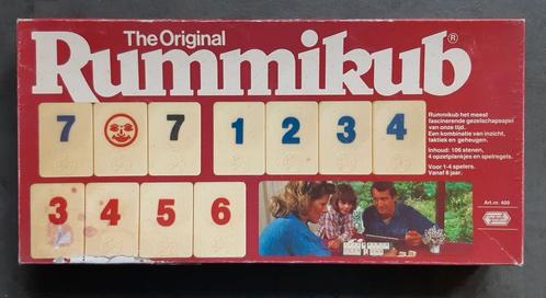 Rummikub,  grote stenen, compleet, Hobby en Vrije tijd, Gezelschapsspellen | Overige, Gebruikt, Een of twee spelers, Drie of vier spelers
