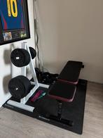 Gym set met gewichten, Sport en Fitness, Fitnessmaterialen, Ophalen