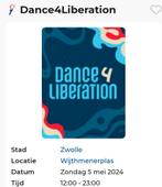 2x Dance 4 liberationkaartjes 5 mei zwolle, Tickets en Kaartjes, Overige Tickets en Kaartjes, Twee personen