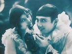 Art Deco Kaart uit 1932 - Pierrot & Dame met Popje, Verzenden, 1920 tot 1940, Gelopen, Overige thema's