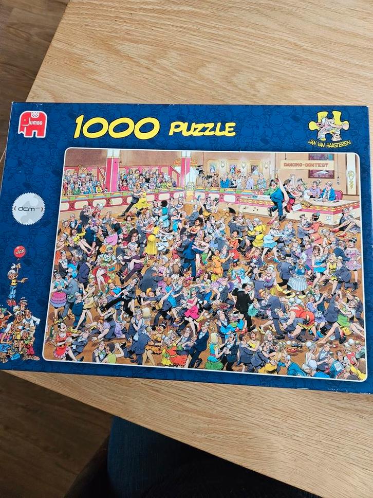 Jan van Haasteren 1000 stukjes puzzel, Hobby en Vrije tijd, Denksport en Puzzels, Zo goed als nieuw, Legpuzzel, 500 t/m 1500 stukjes