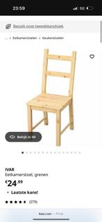IVAR IKEA 4x wit geschilderd, Ophalen, Gebruikt, Stoel(en)
