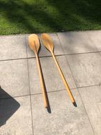 Roeispanen - Set van 2 retro vintage hout, Watersport en Boten, Kano's, Ophalen, Gebruikt