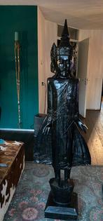 1,75 m grote houten tempelwachter /boeddha beeld, Ophalen, Zo goed als nieuw