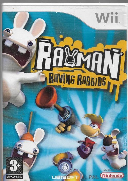 Rayman Raving Rabbids (Wii), Spelcomputers en Games, Games | Nintendo Wii, Zo goed als nieuw, Platform, 3 spelers of meer, Vanaf 3 jaar
