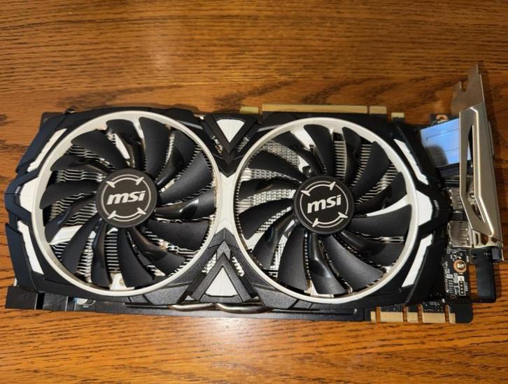 MSI GeForce GTX 1070 Ti, Computers en Software, Videokaarten, Zo goed als nieuw, Nvidia, PCI-Express 3.0, GDDR5, HDMI, DisplayPort