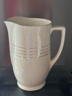 Beige Lampetkan met Gouden Accent - 25 cm, Antiek en Kunst, Ophalen of Verzenden