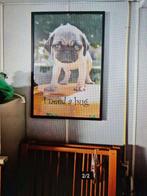 Mopshond Poster/Schilderij Ingelijst, mops, Huis en Inrichting, Ophalen, Minder dan 50 cm, Gebruikt, Schilderij