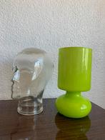 IKEA Lykta Mushroom Vintage Tafellamp groen 80’s, Minder dan 50 cm, Glas, 80’s Retro, Gebruikt