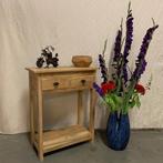 Sidetable - 60 x 30 cm - 2 lades - massief teak - TTM Wonen, 50 tot 100 cm, Www.ttmwonen.nl, Teakhout, Nieuw