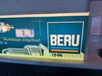 Vintage Beru Bougies Lichtbak Reclamebord, Verzamelen, Merken en Reclamevoorwerpen, Ophalen, Gebruikt, ., Lichtbak of (neon) lamp