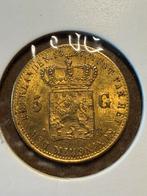 Gouden vijfje 1827 B open B Willem I pr+, Ophalen of Verzenden, Koning Willem I, 5 gulden, Goud