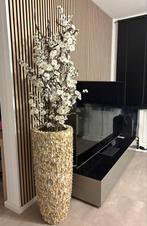 LUXE Schelpen Vaas met Bloesemboom - 190cm, Ophalen, Zo goed als nieuw, Binnen