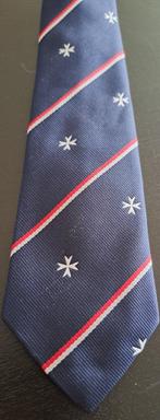 Kruis van Malta of Maltezer kruis stropdas blauw, Ophalen of Verzenden, Nieuw, Blauw