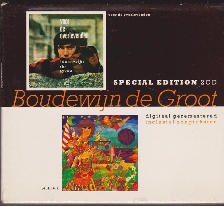 Boudewijn de Groot - 2CD Box...Voor de overlevenden/Picknick, Cd's en Dvd's, Cd's | Nederlandstalig, Gebruikt, Pop, Ophalen of Verzenden