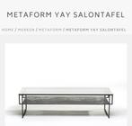 Salontafel Design Metaform Yay, Huis en Inrichting, Tafels | Salontafels, Ophalen, 100 tot 150 cm, Glas, 50 tot 100 cm