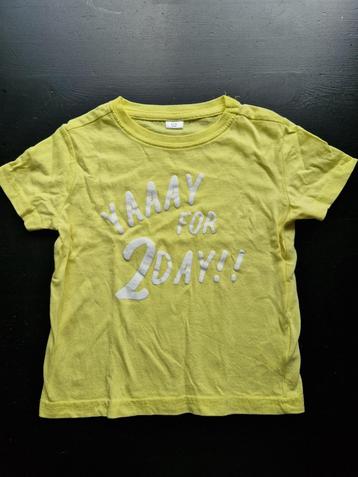 Fel geel tshirt - maat 92 beschikbaar voor biedingen