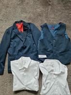 Compleet kostuum/pak maar 140 colbert, gilet en 2 blousen, Kinderen en Baby's, Kinderkleding | Maat 140, Ophalen of Verzenden