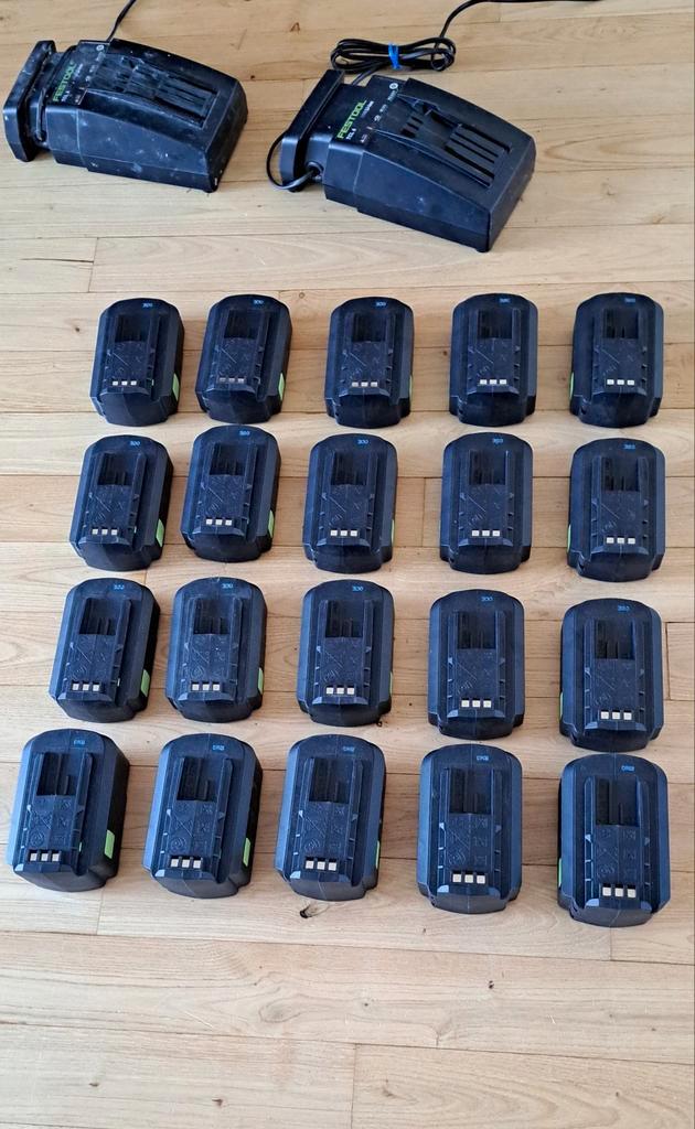 20 Festool Accu's 5 grote en 15 platte.  compatible, Doe-het-zelf en Verbouw, Gereedschap | Boormachines, Nieuw, Boor- en Schroefmachine