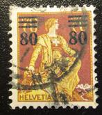 Zwitserland, Zittende Helvetia met opdruk 80 op 70 C, 1915, Postzegels en Munten, Postzegels | Europa | Zwitserland, Verzenden