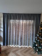 Grijze gordijnen Veneta, Huis en Inrichting, Stoffering | Gordijnen en Lamellen, 200 cm of meer, Ophalen of Verzenden, Zo goed als nieuw