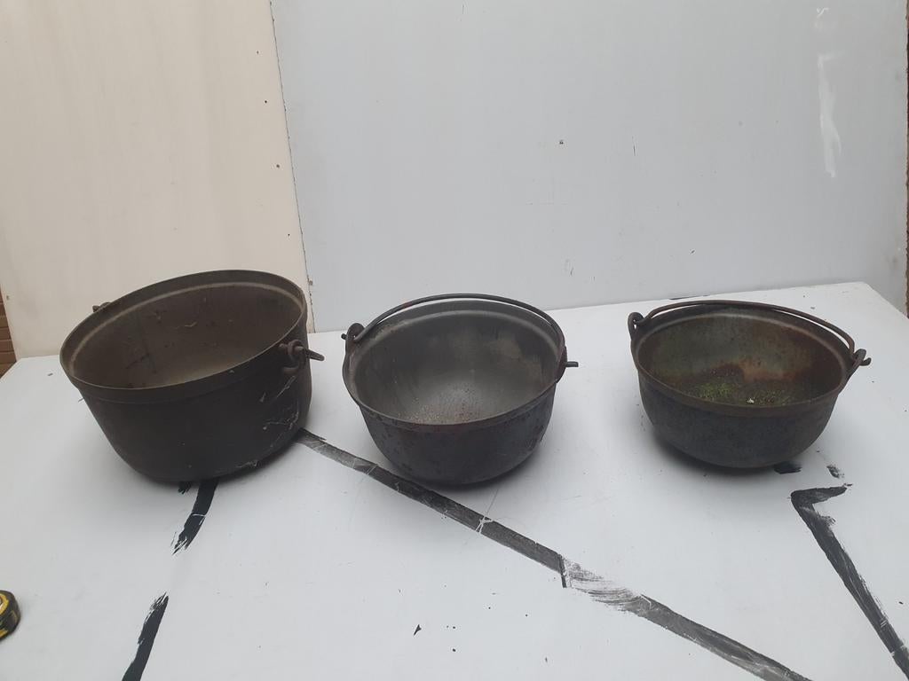 Gietijzeren braadpannen, Ophalen of Verzenden, Zo goed als nieuw, Gietijzer, Koekenpan of Braadpan