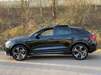 Audi Q3 Sportback 45 TFSI e S Edition 3x S-line|Black| Pano|, Gebruikt, Euro 6, Leder en Stof, Zwart