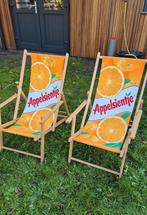 Vintage Appelsientje Ligstoelen - Inklapbaar, Ophalen, Gebruikt, Hout, Inklapbaar