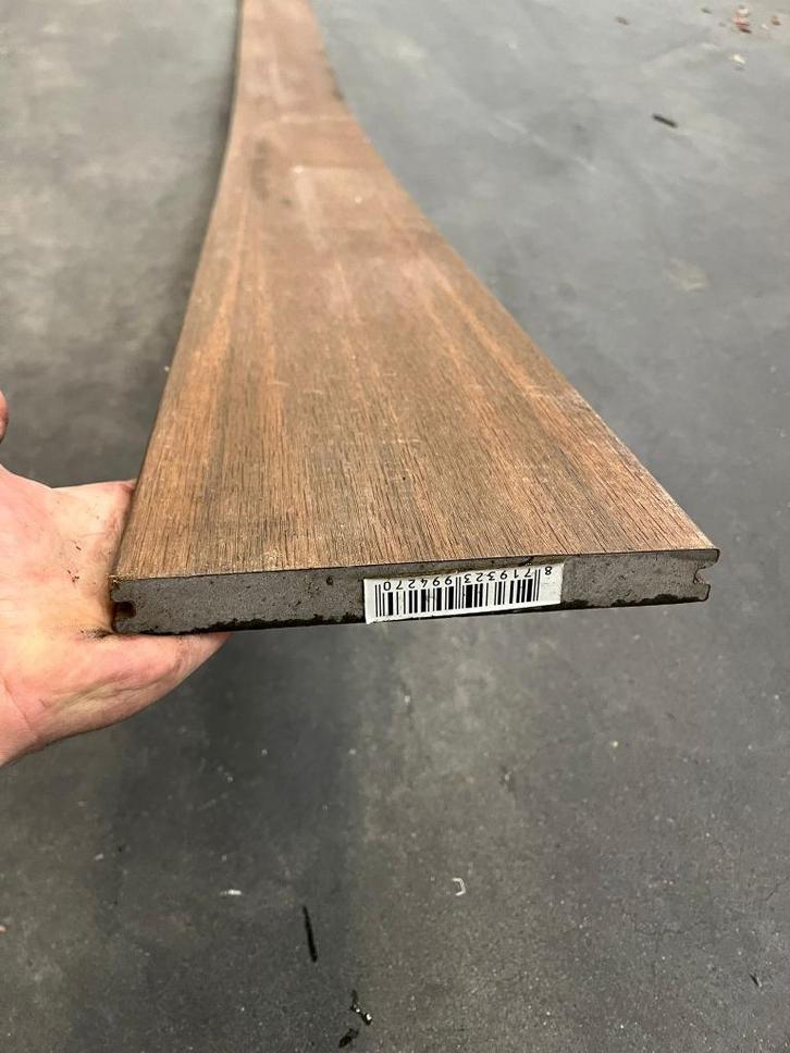 Vlonderplank massief Teak 2.3 x 21 x 500cm, Tuin en Terras, Terrasdelen en Vlonders, Zo goed als nieuw, Composiet, Ophalen