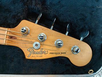 Fender Precision Bass USA 1989 Zwart + Hardcase beschikbaar voor biedingen