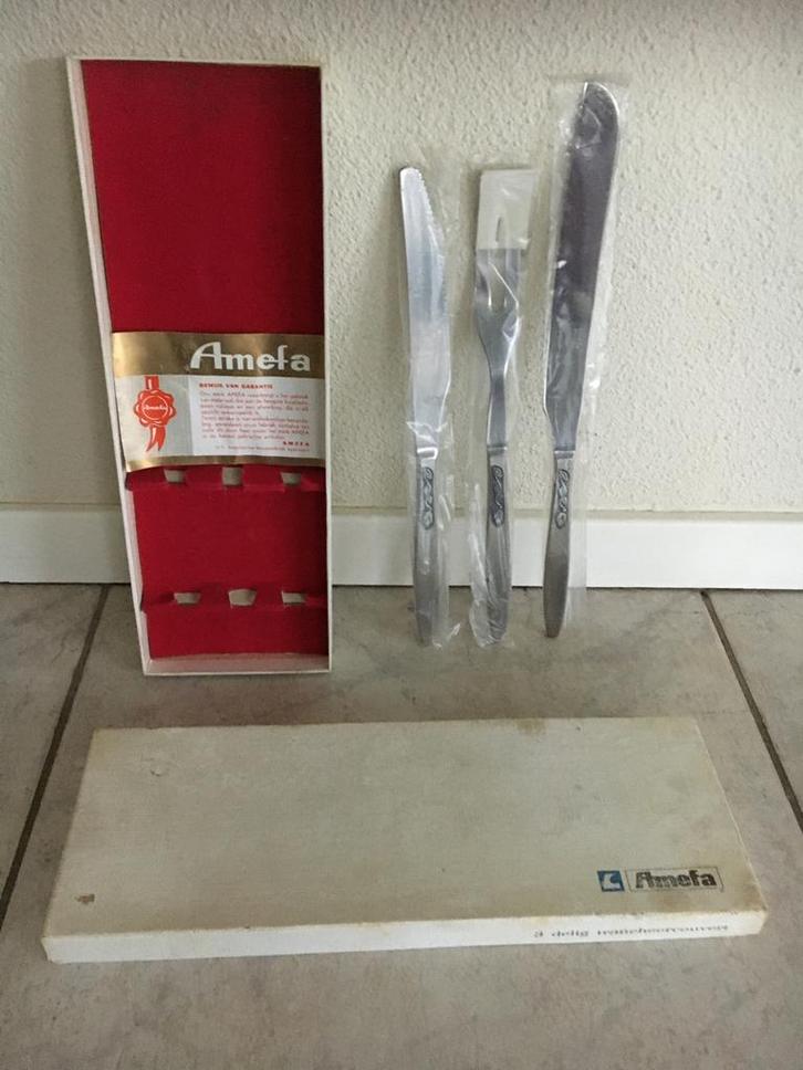 Nieuw trancheerset vleesmes/vleesvork/broodmes 3 delig Amefa, Huis en Inrichting, Keuken | Keukenbenodigdheden, Nieuw, Ophalen of Verzenden