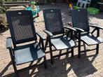 3 Aquarius standenstoelen zonder kussens, Ophalen, Gebruikt, Kunststof