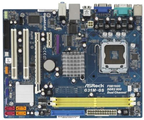 ASRock G31M-GS socket 775, Computers en Software, Moederborden, Gebruikt, DDR2, Verzenden