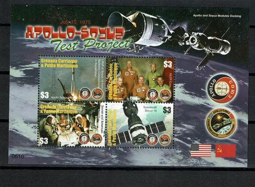 grenada 2006 pf blok ruimtevaart space apollo - soyuz, Postzegels en Munten, Postzegels | Thematische zegels, Postfris, Overige thema's