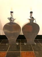 Zilveren tafel lampen, Huis en Inrichting, Lampen | Tafellampen, Ophalen, Gebruikt