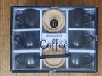 Cadeauset koffiekopjes, zwart, NIEUW, Huis en Inrichting, Keuken | Servies, Ophalen, Keramiek, Nieuw, Effen
