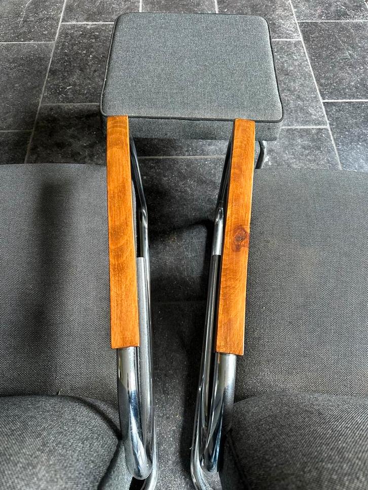 Twee Tubax Fauteuils - Opknappers, Huis en Inrichting, Fauteuils, Gebruikt, Metaal, 50 tot 75 cm, 75 tot 100 cm, Ophalen