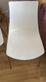 2 x CALLIGARIS Design Stoelen "ICE" - WIT, Huis en Inrichting, Stoelen, Ophalen, Overige materialen, Twee, Wit