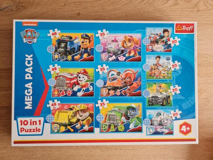 10 in 1 puzzeldoos Paw Patrol | Trefl, Hobby en Vrije tijd, Denksport en Puzzels, Zo goed als nieuw, Legpuzzel, Minder dan 500 stukjes