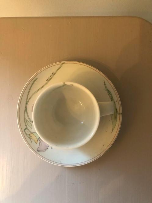 Hutschenreuther Kop en Schotel - Leonard Calypso Decor, Antiek en Kunst, Antiek | Servies los, Ophalen of Verzenden