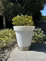 LED bloempot WIT XXL, Tuin en Terras, Ophalen, Kunststof, 40 cm of meer, Rond