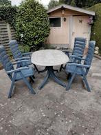 Tuintafel en 4 tuinstoelen, Tuin en Terras, Ophalen, Gebruikt